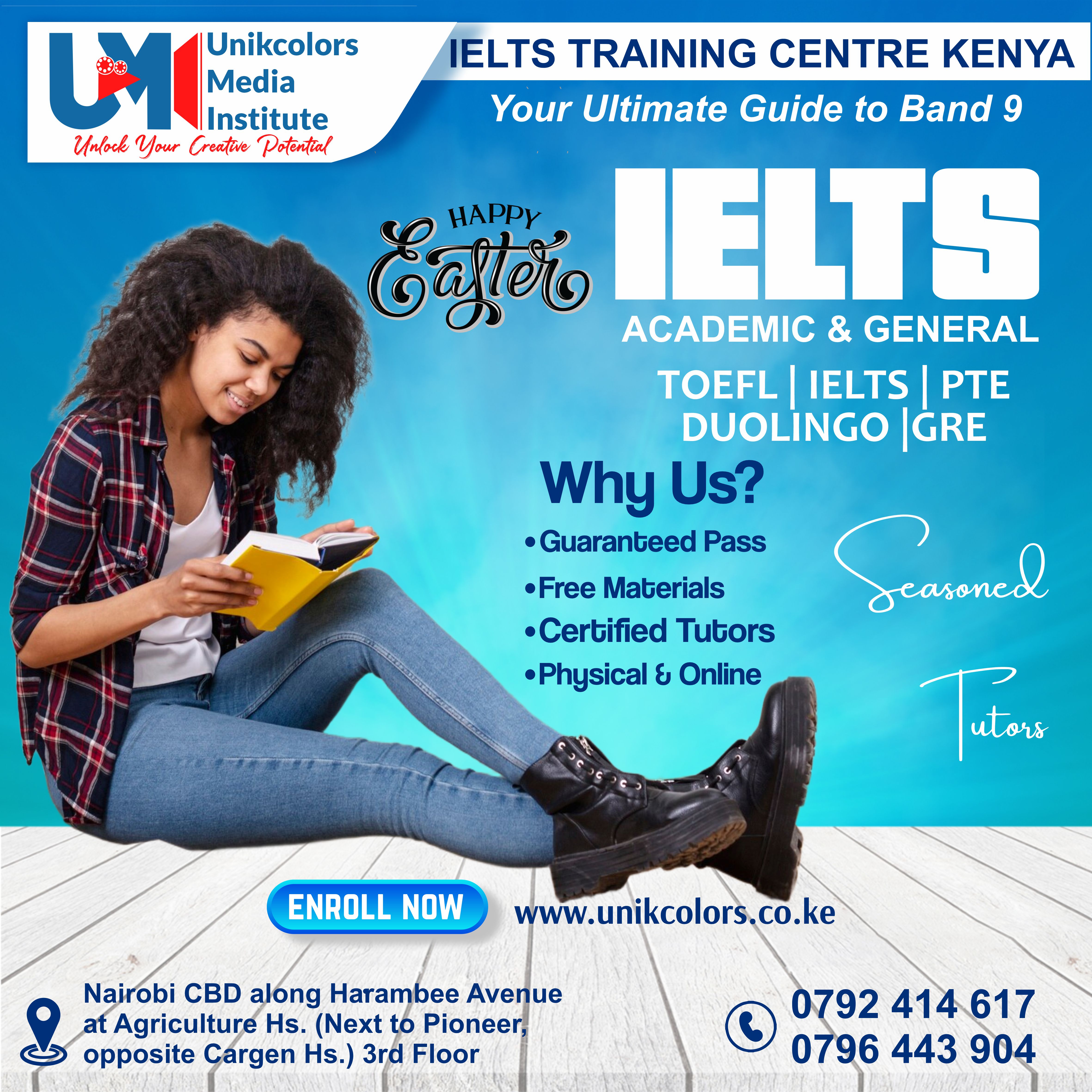 IELTS TRAINING CENTRE KENYA - IELTS PREPARATION | OET | TOEFL | PTE | GRE | DUOLINGO